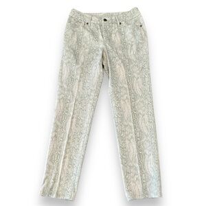 NWOT Women with Control Size 4P Python Print Jeans with Pockets